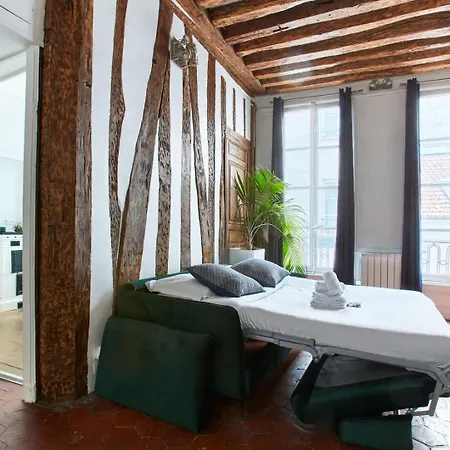 Bnbnook - Unique 1br Steps From Montorgueil Apartmán *